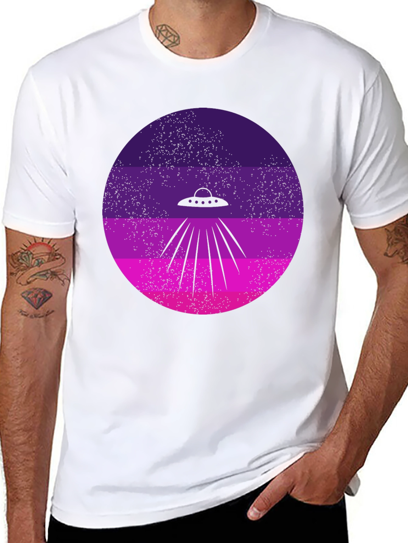 Retro Alien UFO T-Shirt