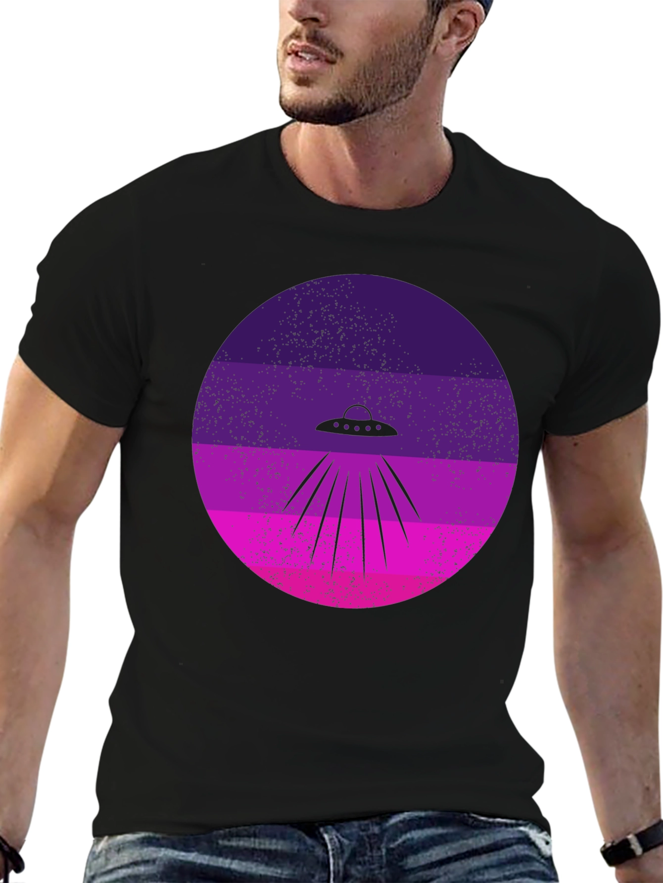 Retro Alien UFO T-Shirt
