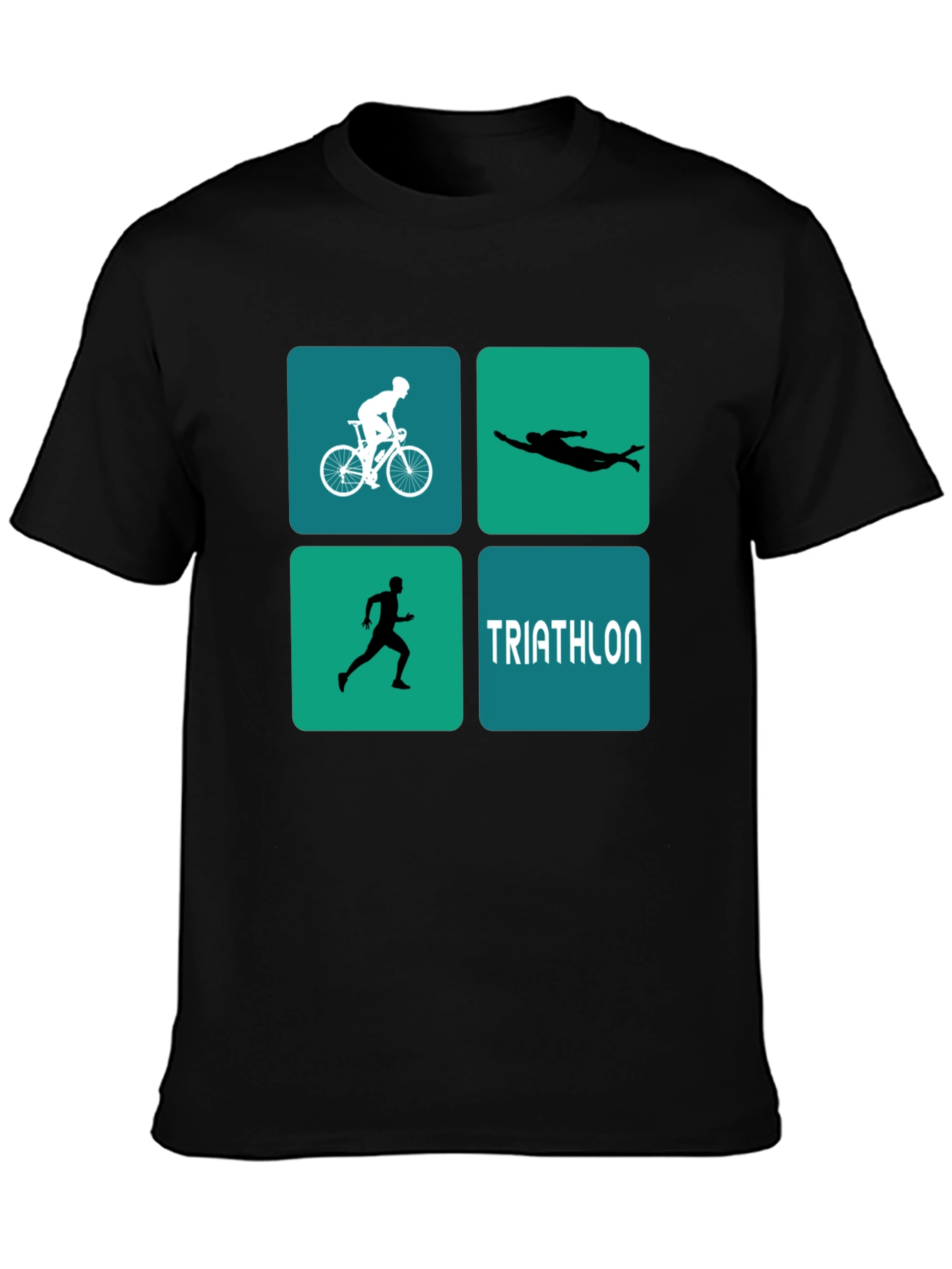 Triathlon Design T-Shirt for Athletes