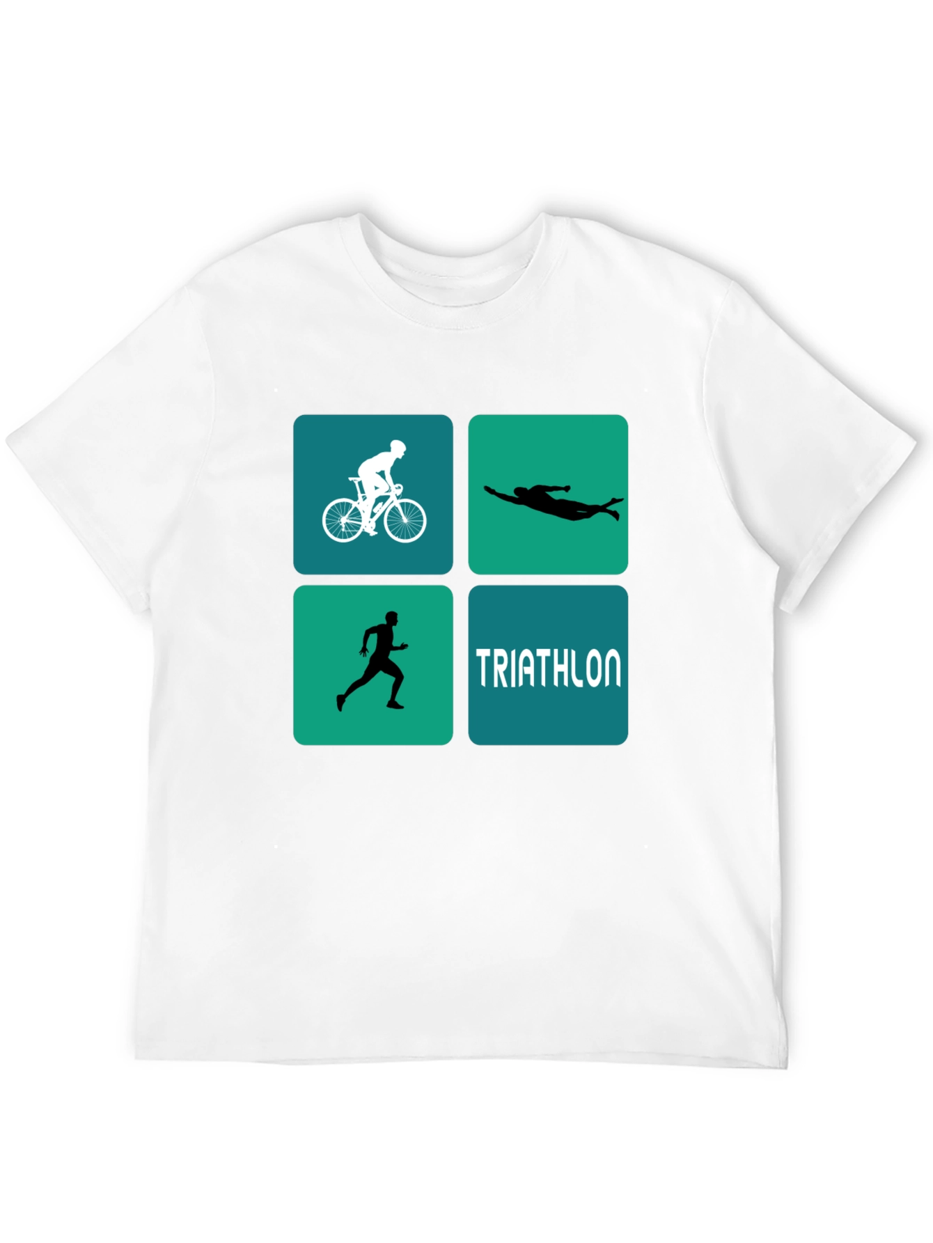 Triathlon Design T-Shirt for Athletes