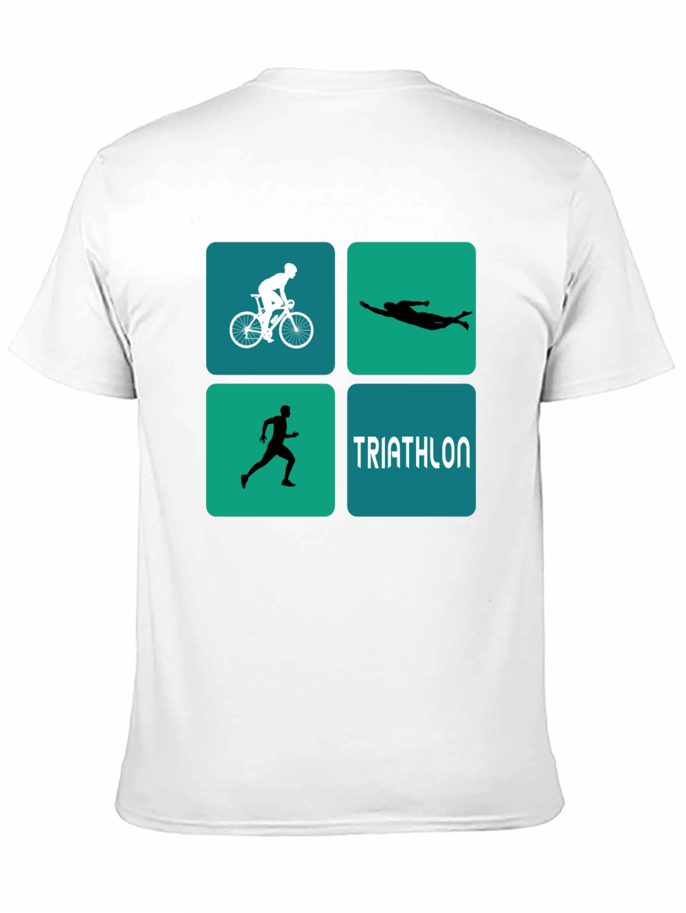 Triathlon Design T-Shirt for Athletes