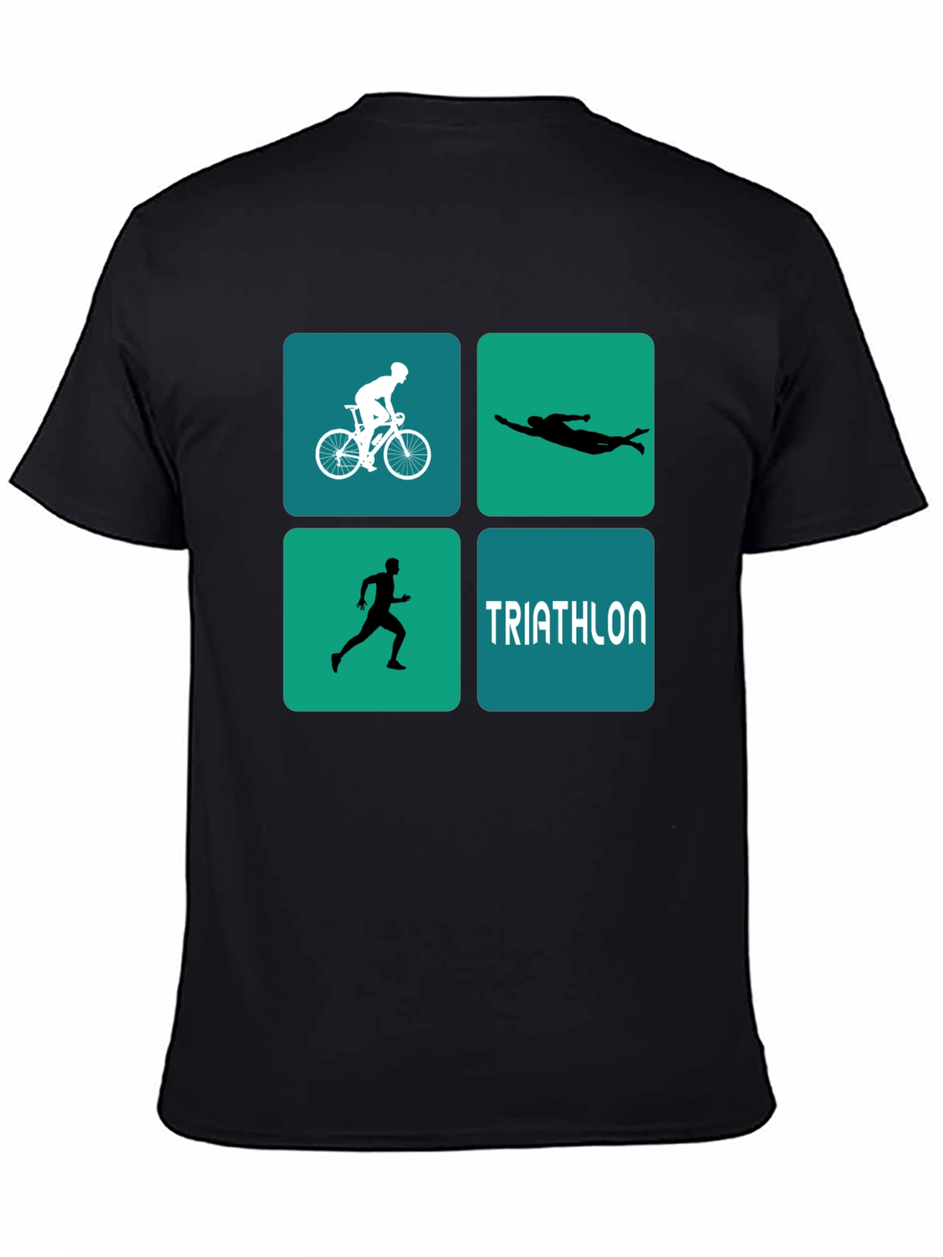 Triathlon Design T-Shirt for Athletes