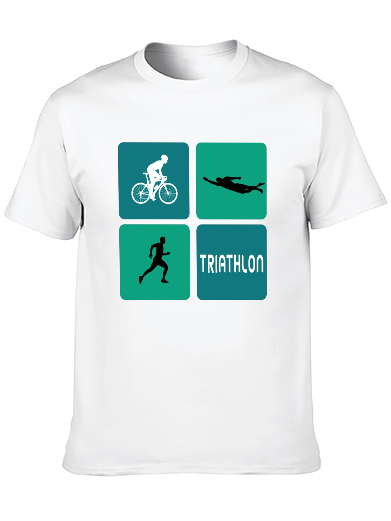 Triathlon Design T-Shirt for Athletes