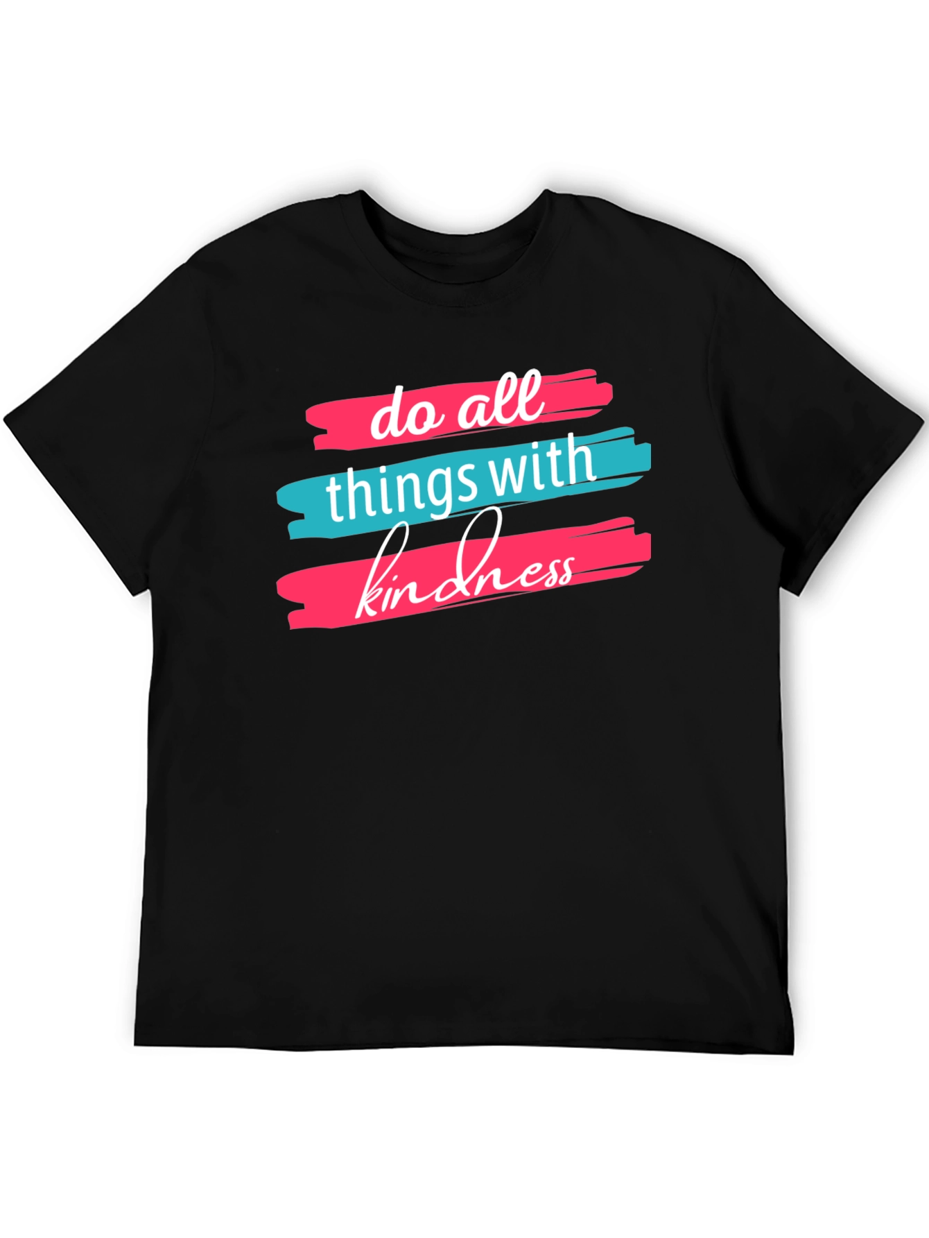 Kindness Graphic Tee -  Comfortable Black T-Shirt
