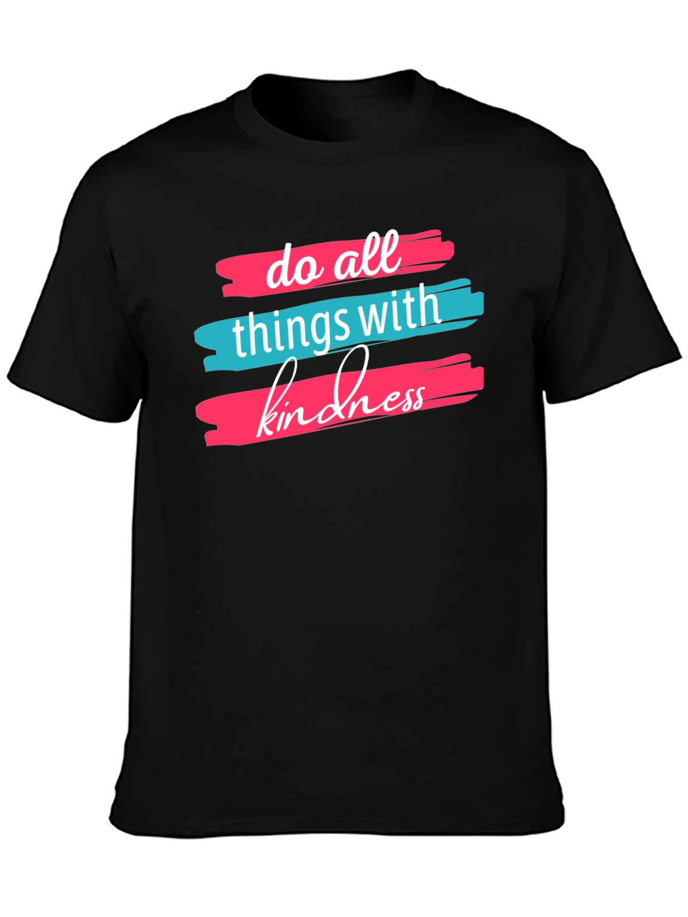Kindness Graphic Tee -  Comfortable Black T-Shirt