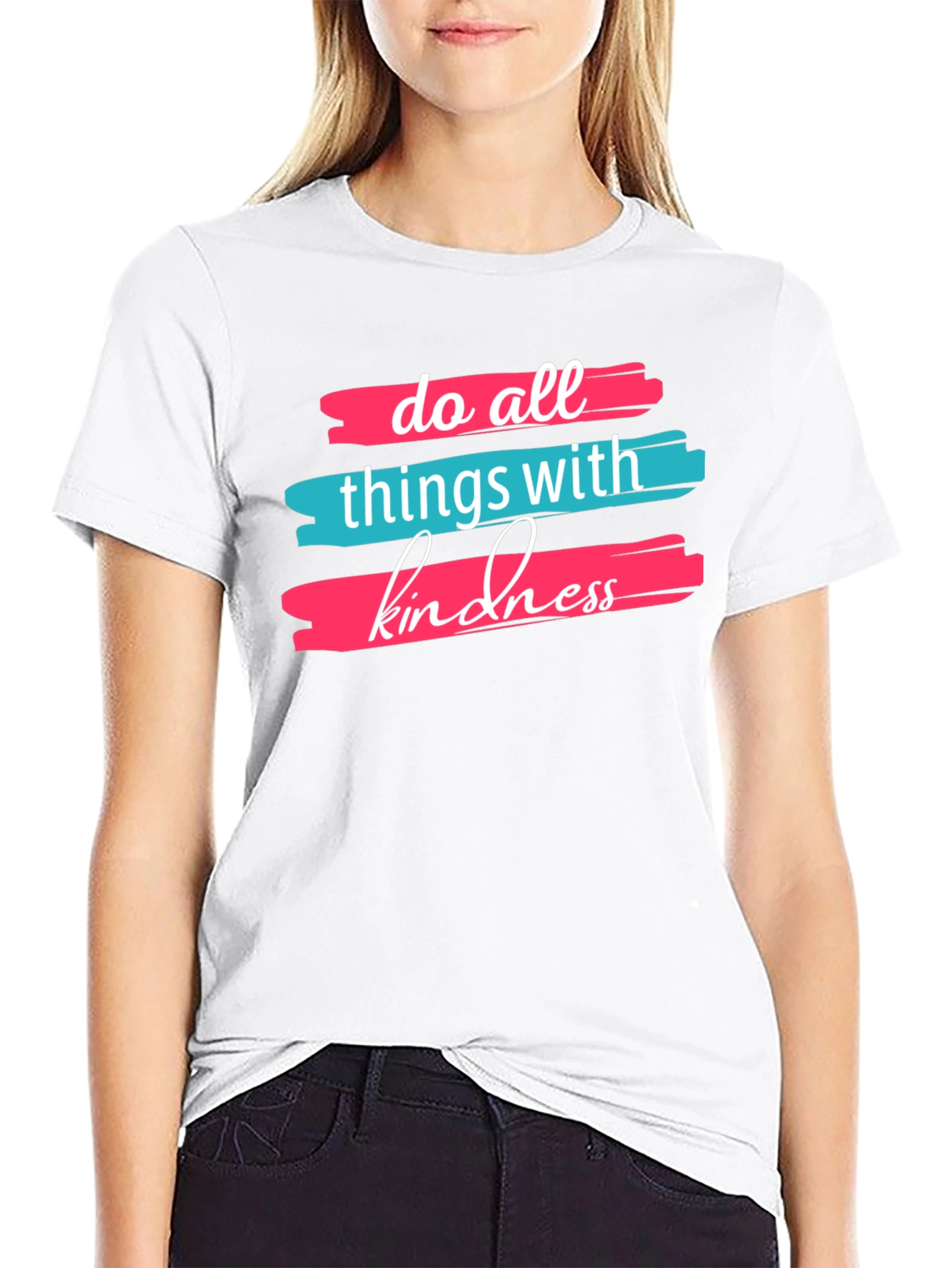 Kindness Graphic Tee -  Comfortable Black T-Shirt