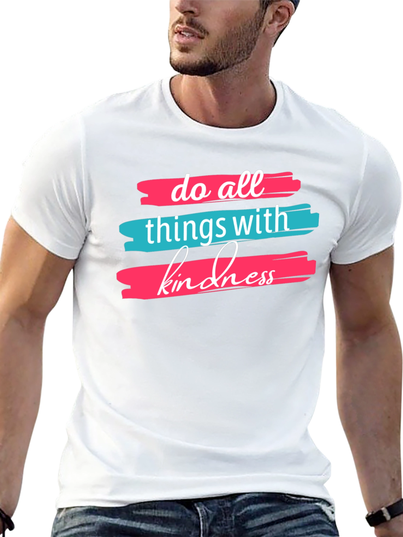 Kindness Graphic Tee -  Comfortable Black T-Shirt