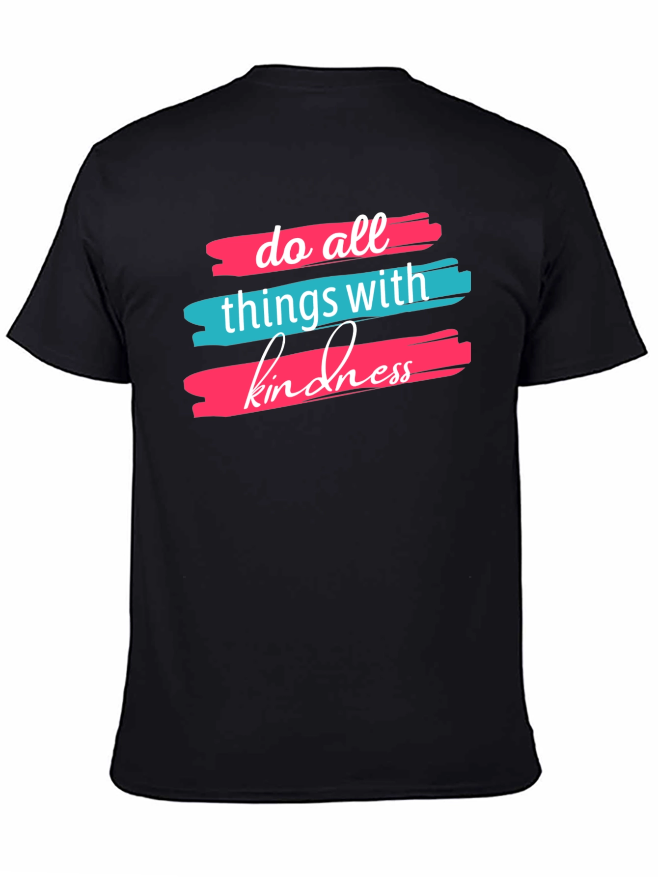 Kindness Graphic Tee -  Comfortable Black T-Shirt