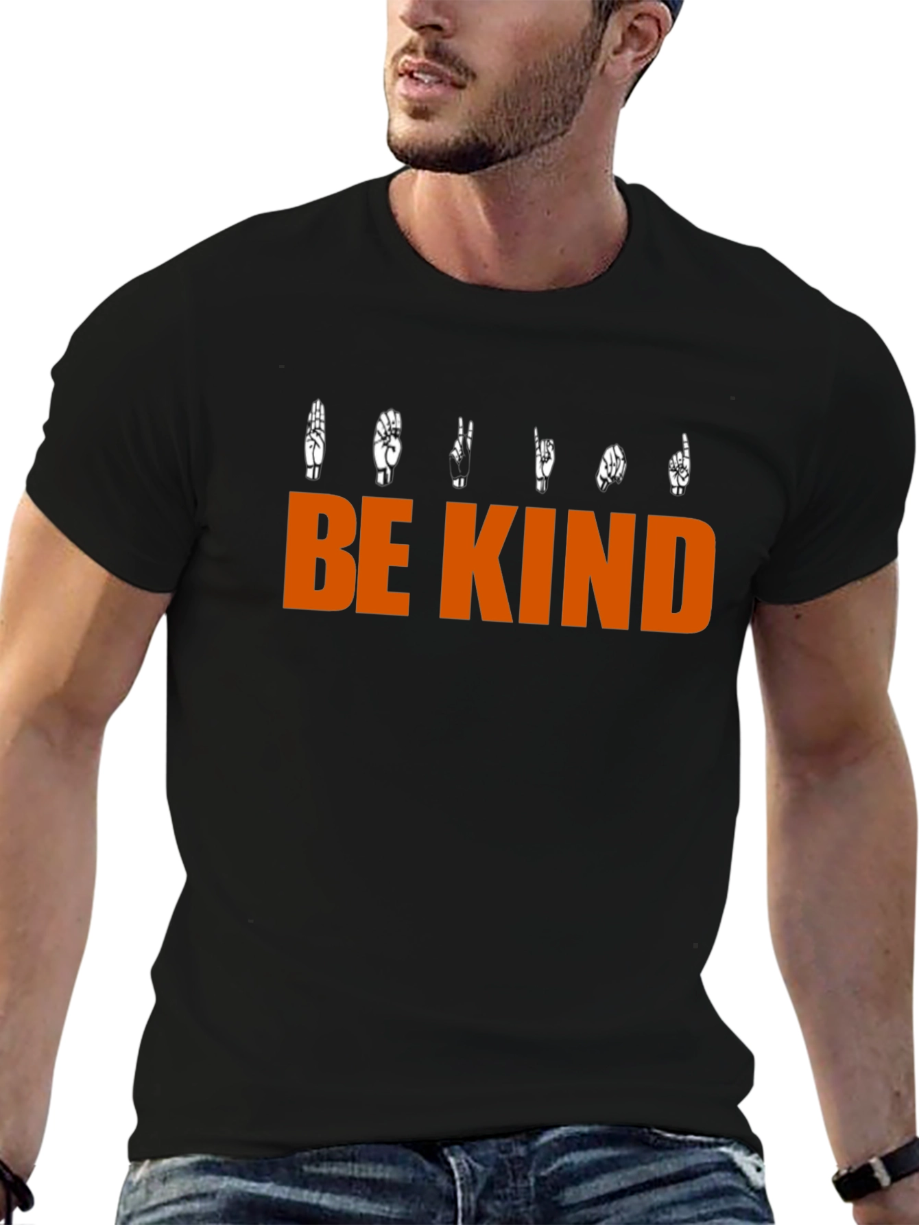 Be Kind Sign Language Graphic T-Shirt