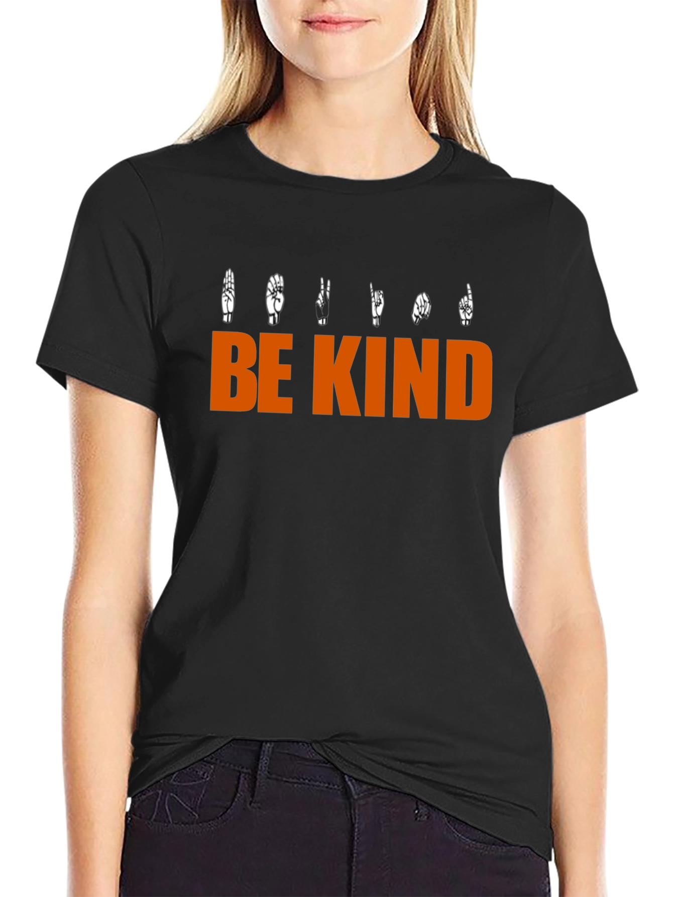 Be Kind Sign Language Graphic T-Shirt