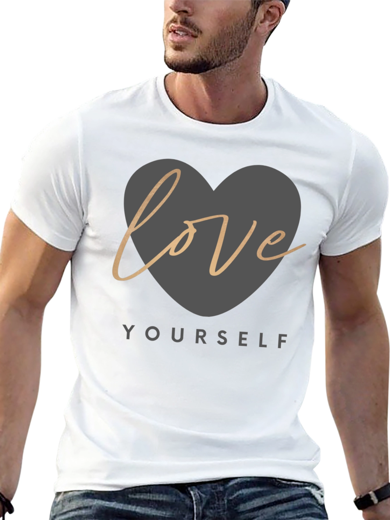 Love Yourself Black Graphic Tee