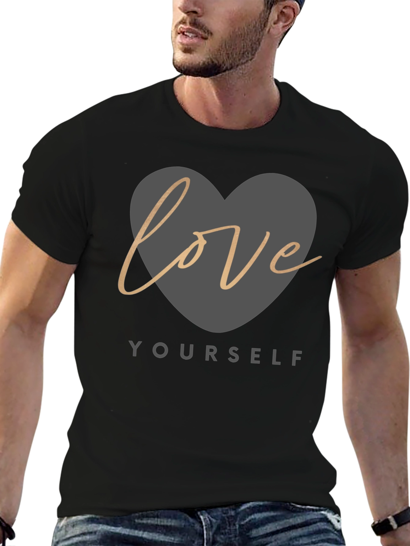 Love Yourself Black Graphic Tee