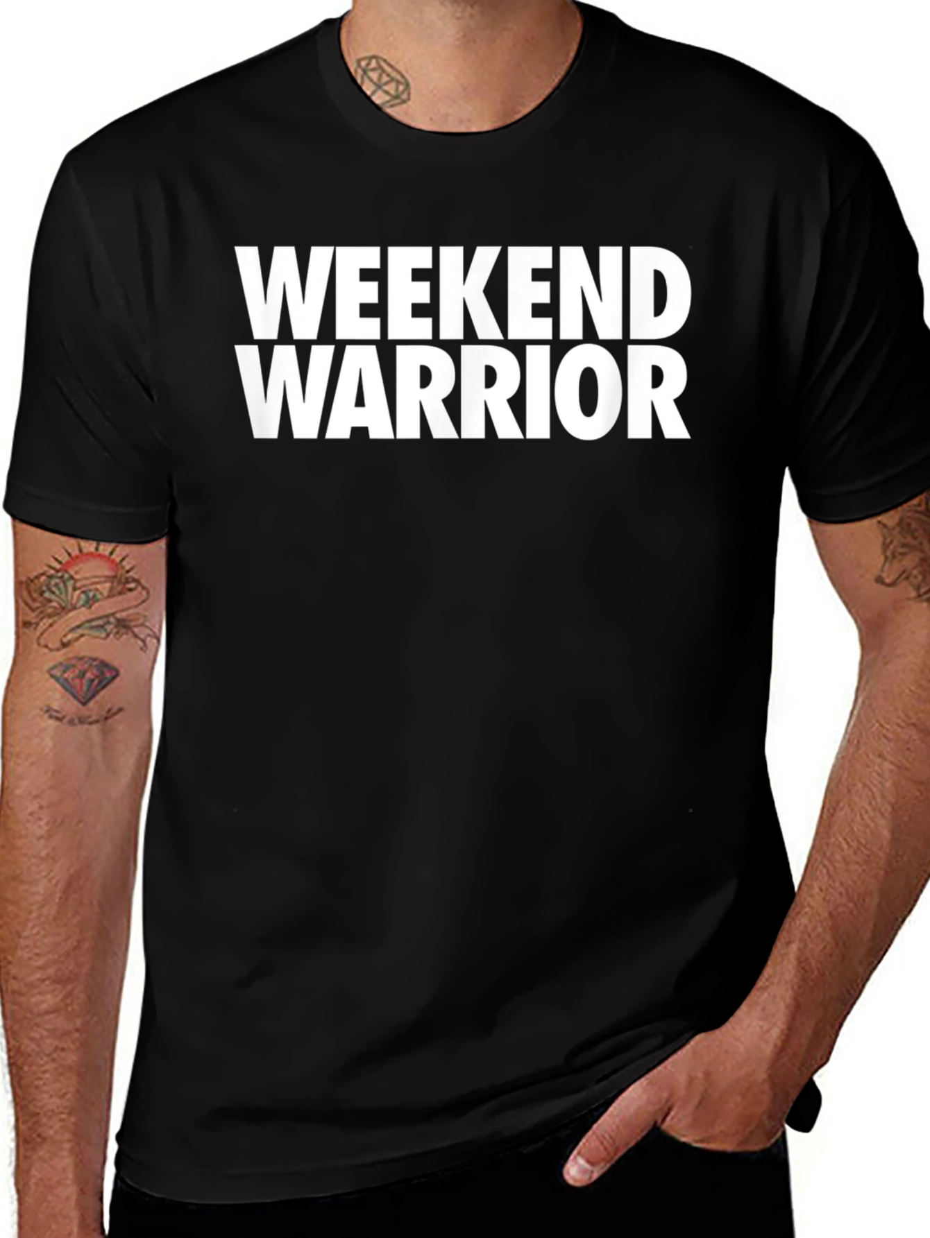 Weekend Warrior Black T-Shirt