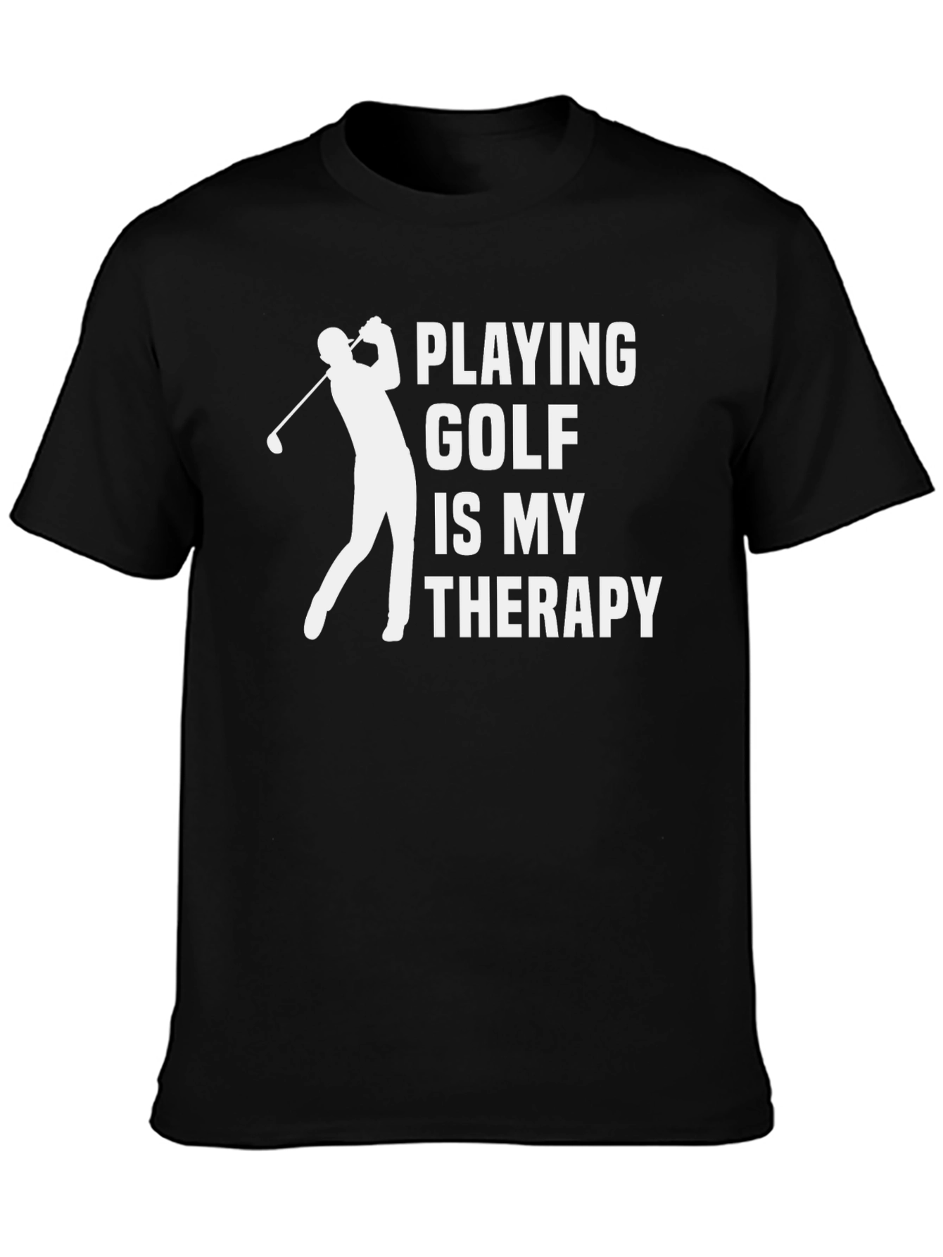 Golf Therapy T-Shirt - Black Tee