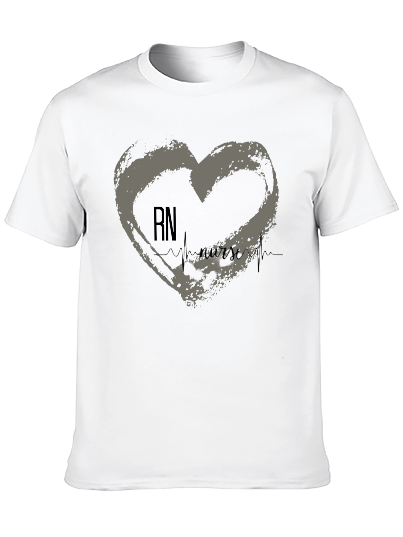 RN Nurse Heartbeat T-Shirt - Medical Professional Tee