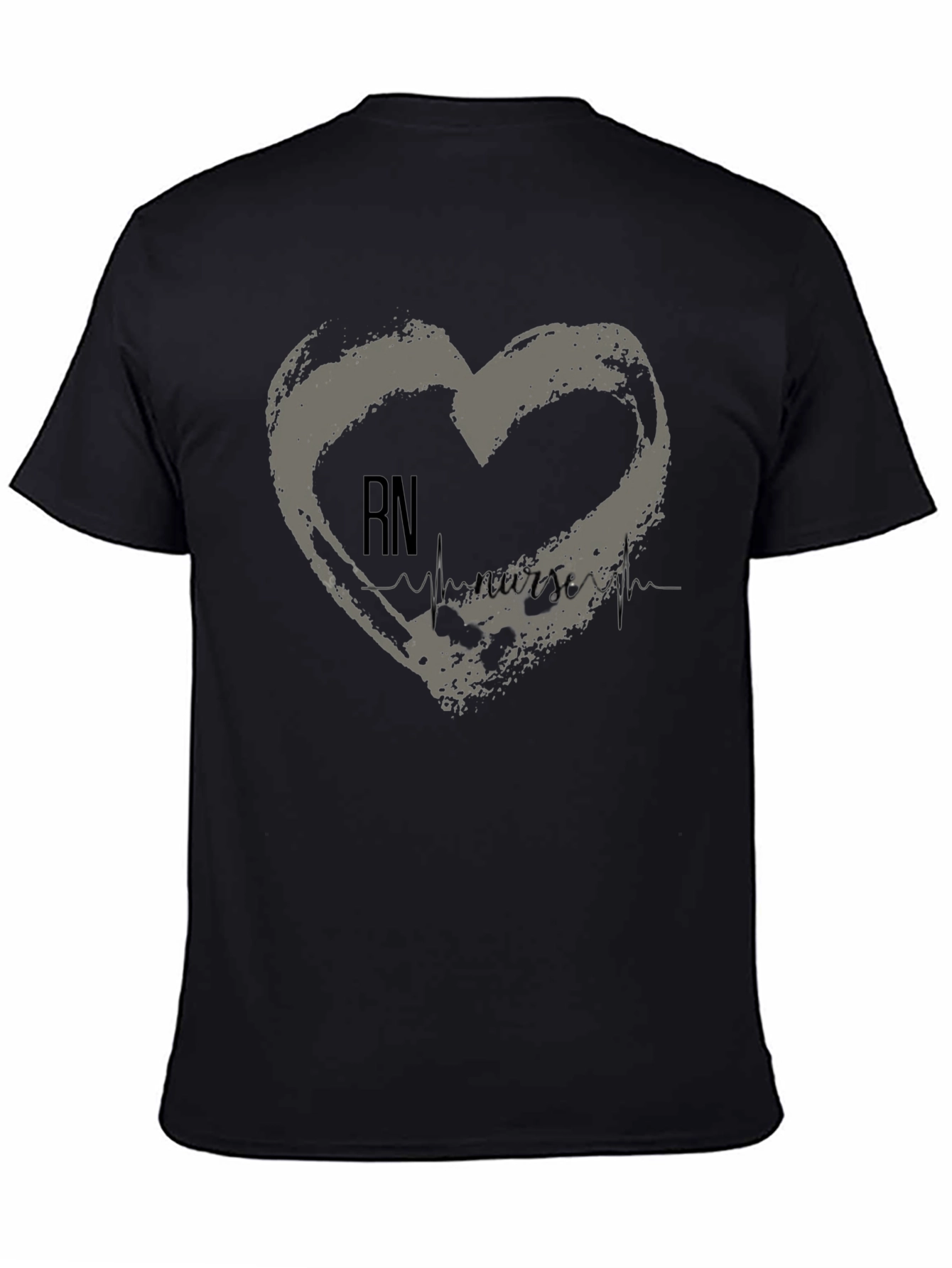 RN Nurse Heartbeat T-Shirt - Medical Professional Tee