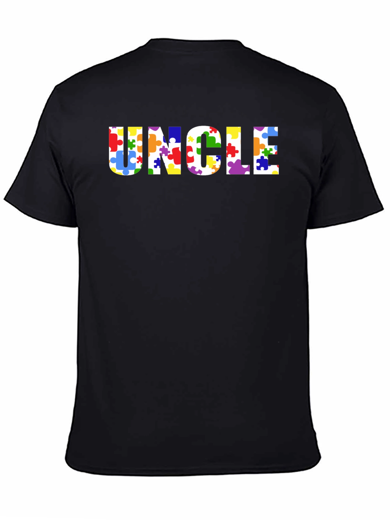 Uncle Autism Awareness Puzzle Piece T-Shirt