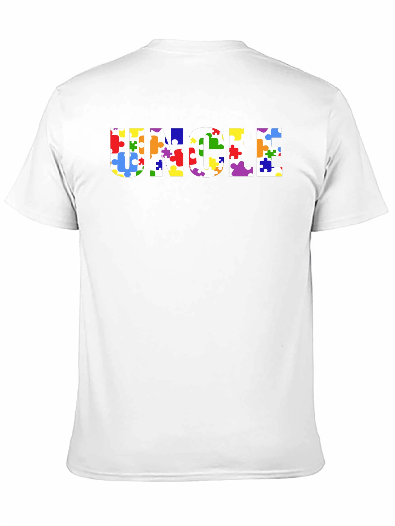 Uncle Autism Awareness Puzzle Piece T-Shirt