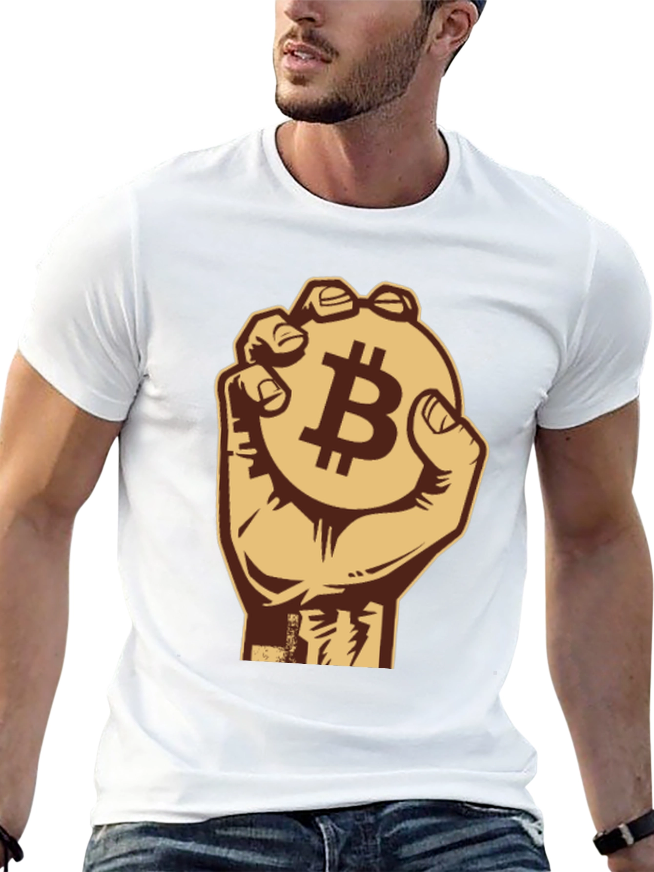 Bitcoin Fist T-Shirt - Crypto Currency Design