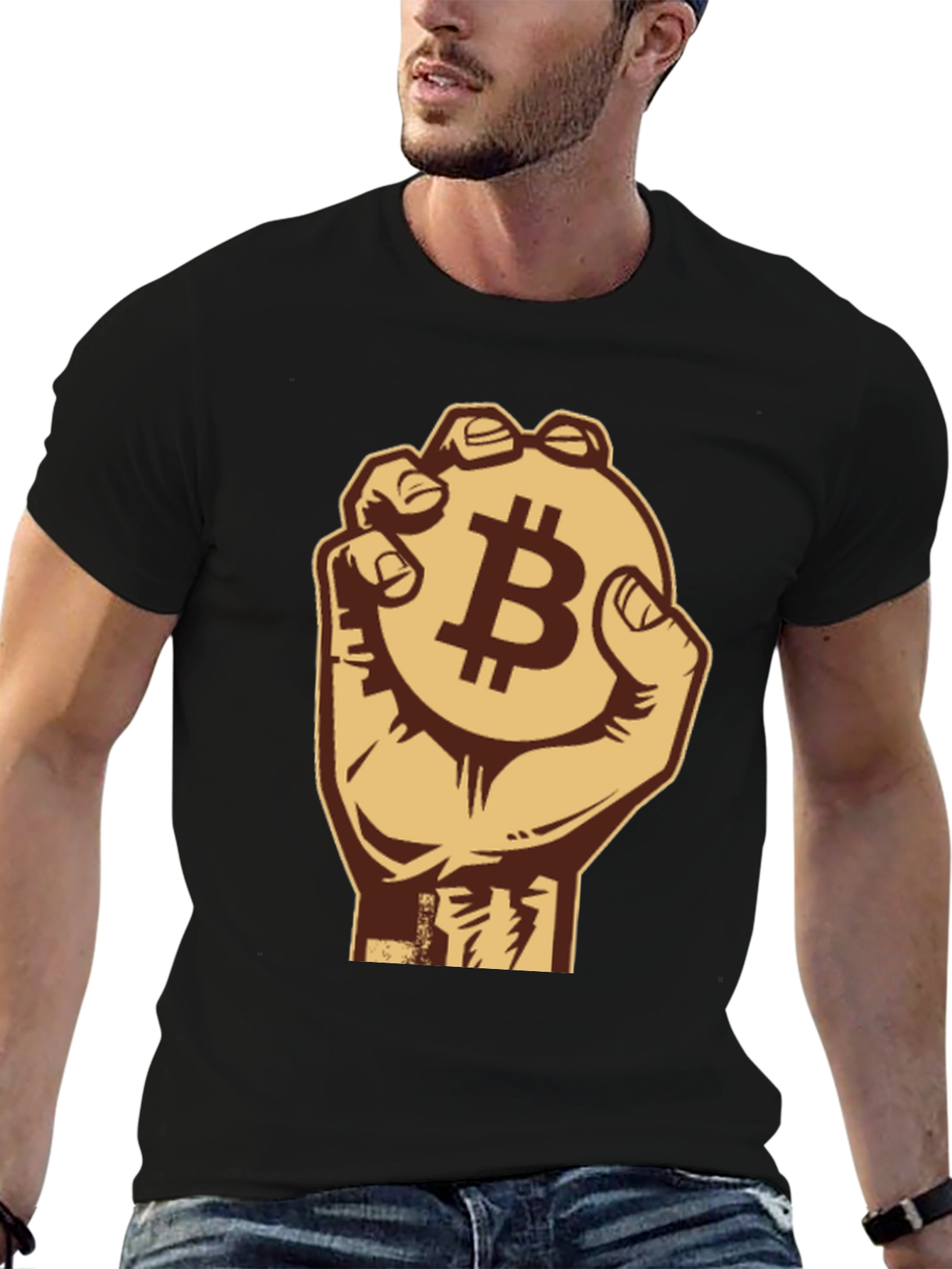 Bitcoin Fist T-Shirt - Crypto Currency Design
