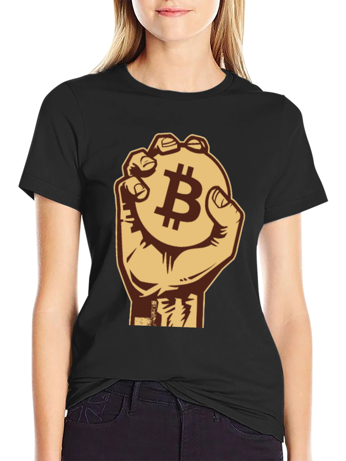 Bitcoin Fist T-Shirt - Crypto Currency Design