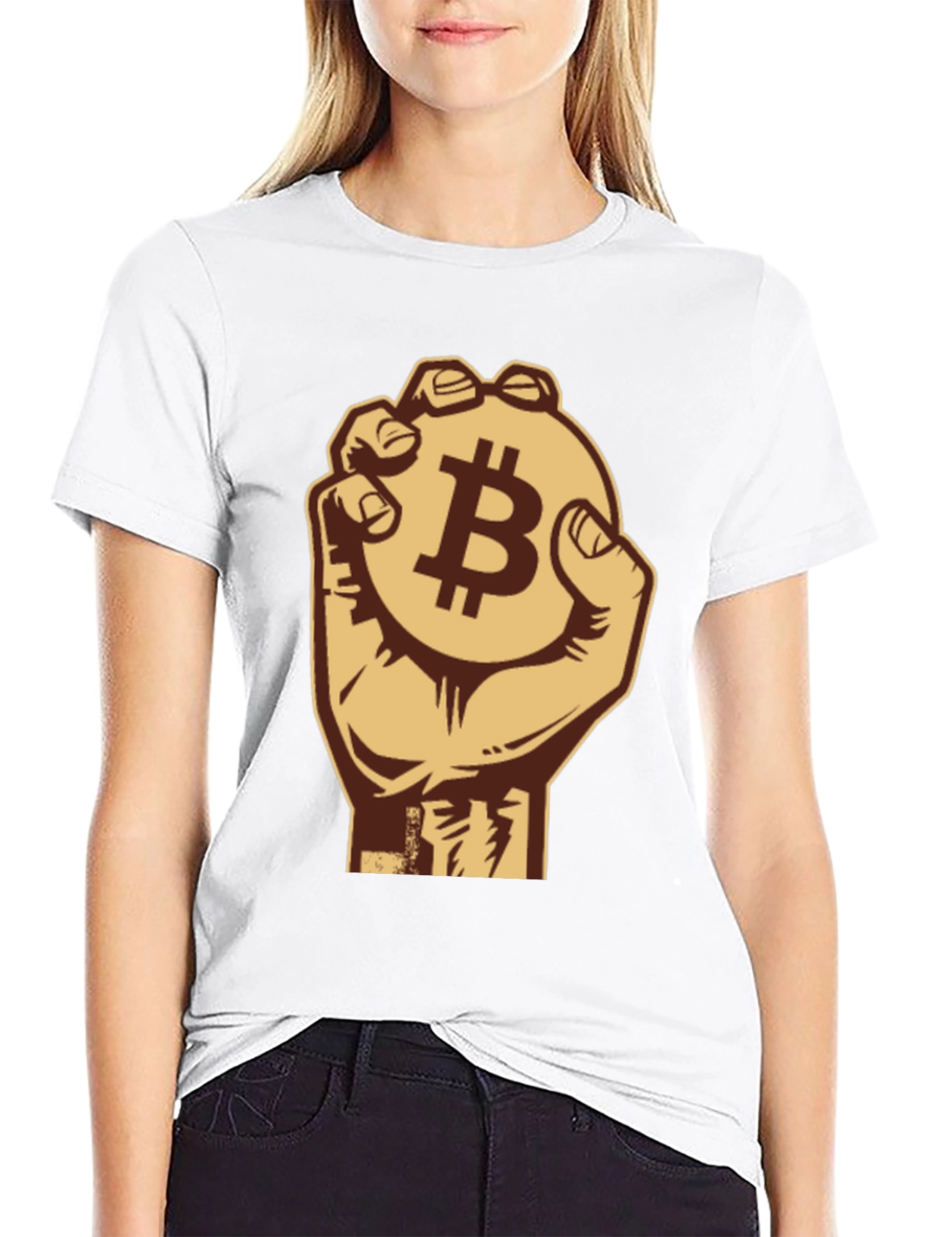 Bitcoin Fist T-Shirt - Crypto Currency Design