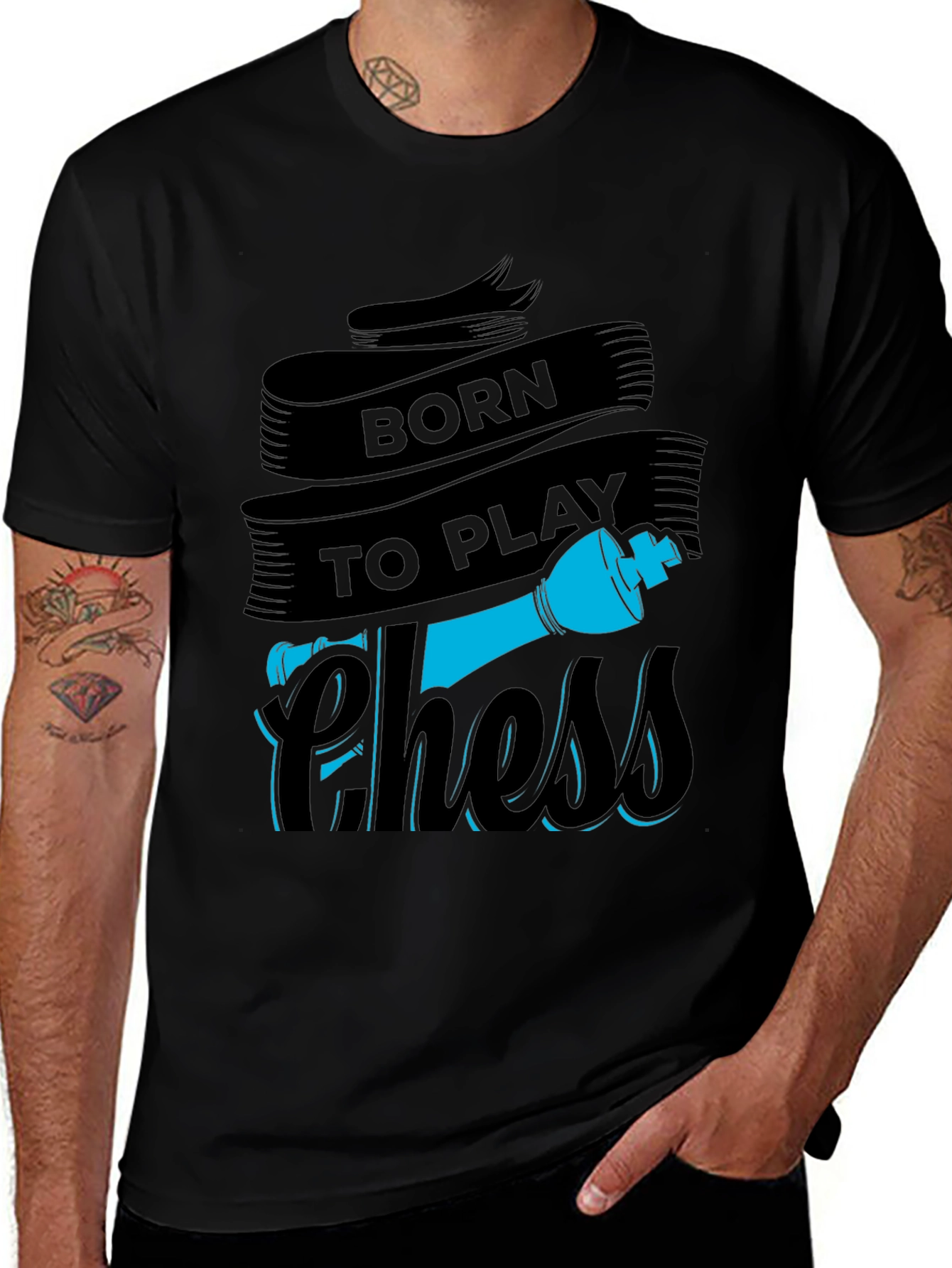 Born to Play Chess Graphic T-Shirt