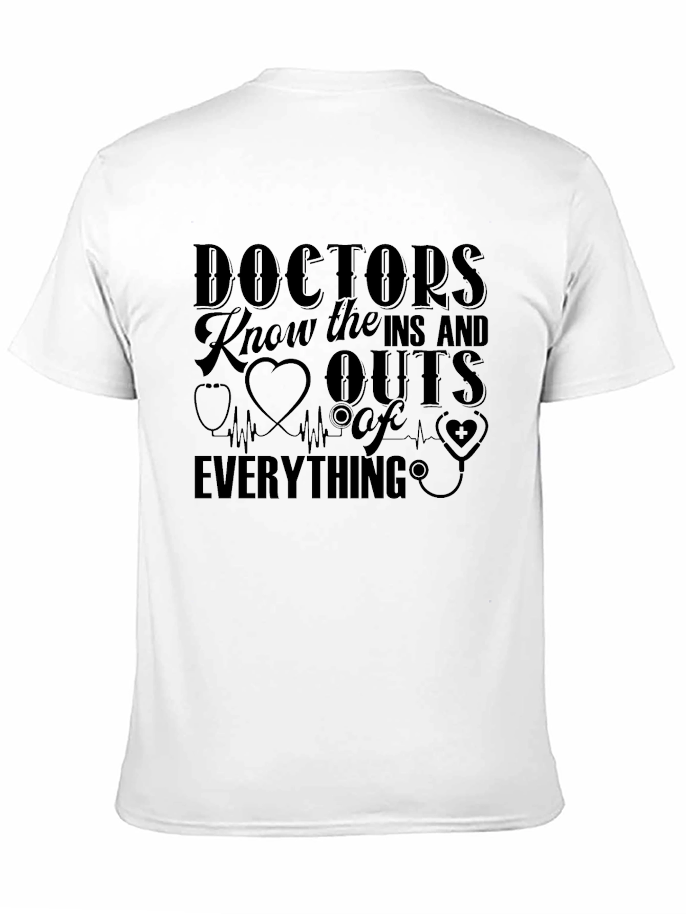 Doctors Know Everything Black T-Shirt