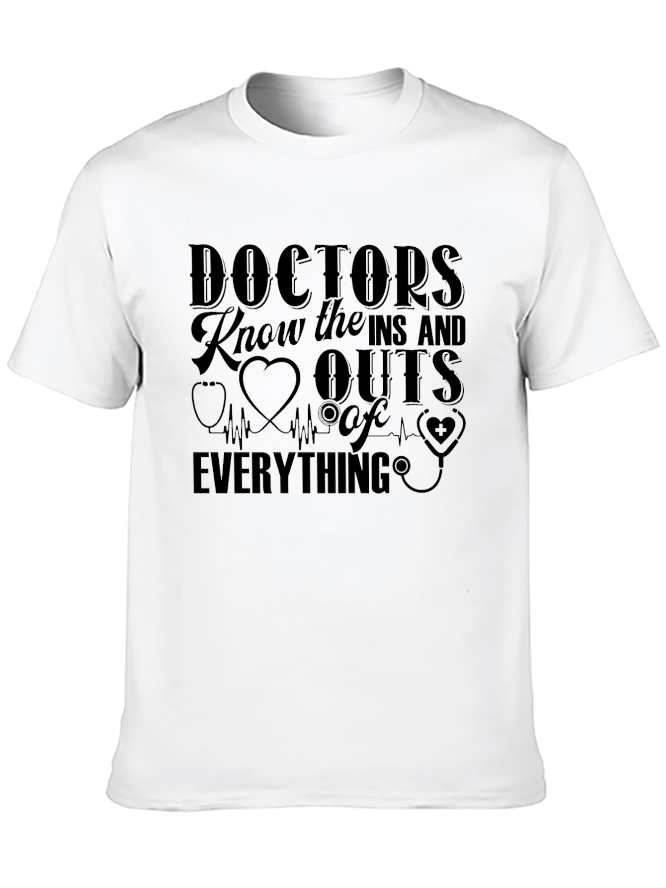 Doctors Know Everything Black T-Shirt