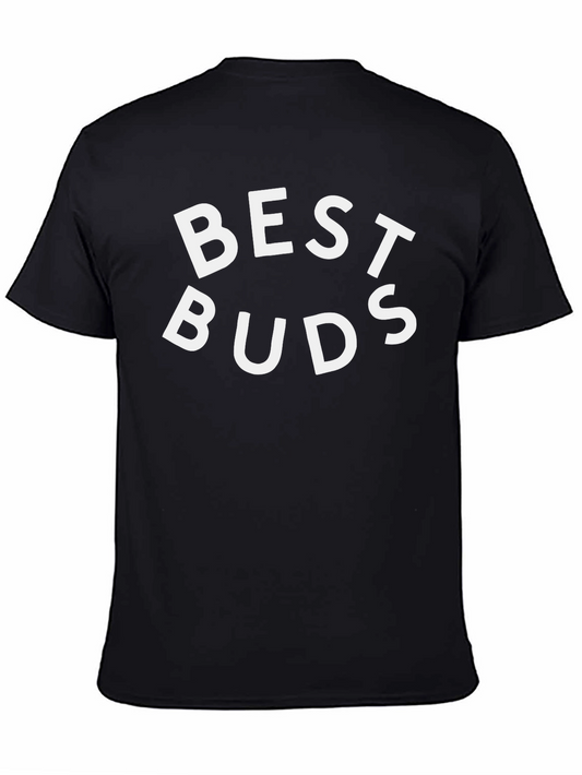 Best Buds Graphic Tee - Trendy Crewneck T-Shirt