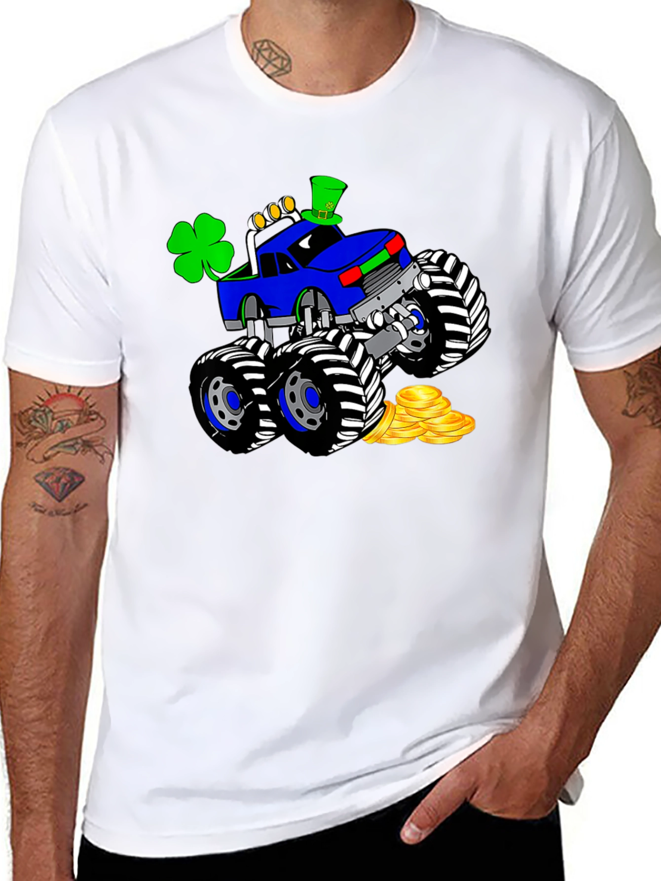 St. Patricks Day Monster Truck T-Shirt