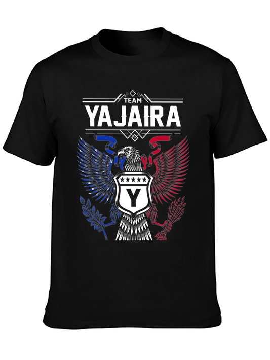 Team Yajaira Eagle Graphic Black T-Shirt