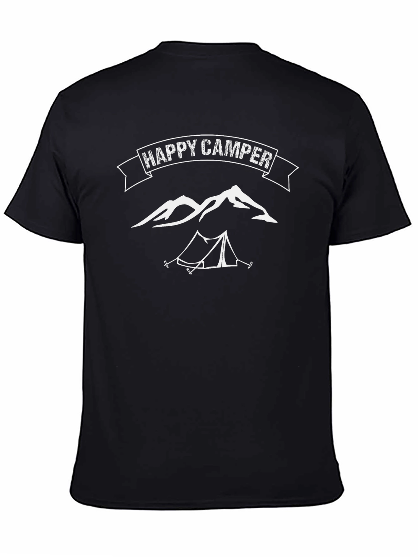 Happy Camper Black T-Shirt