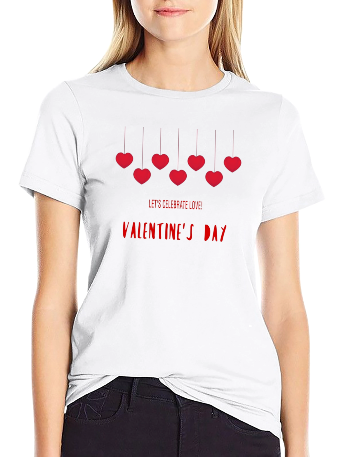 Valentines Day Love T-Shirt - Black