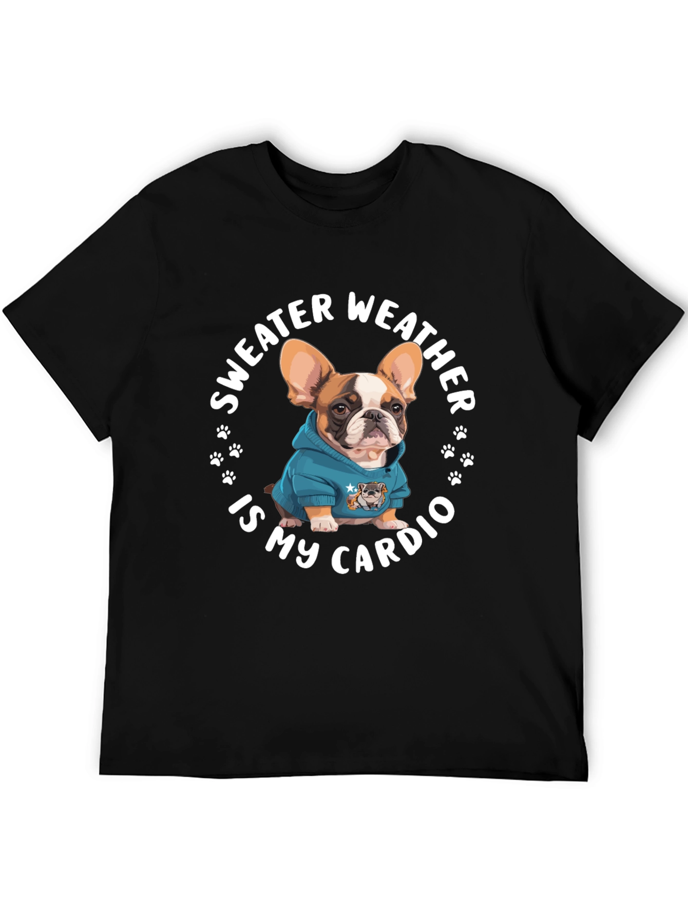Sweater Weather French Bulldog Graphic Tee