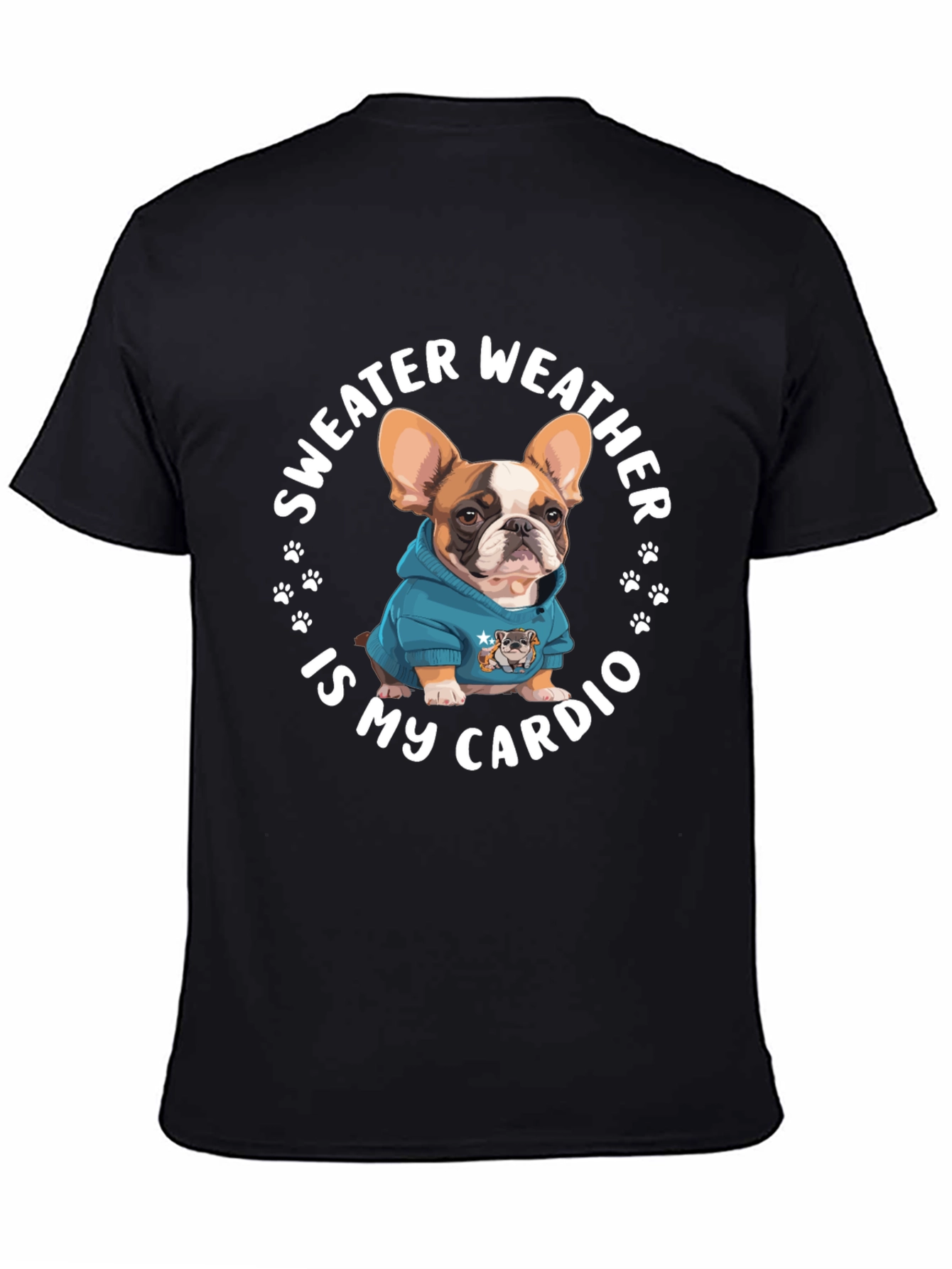Sweater Weather French Bulldog Graphic Tee