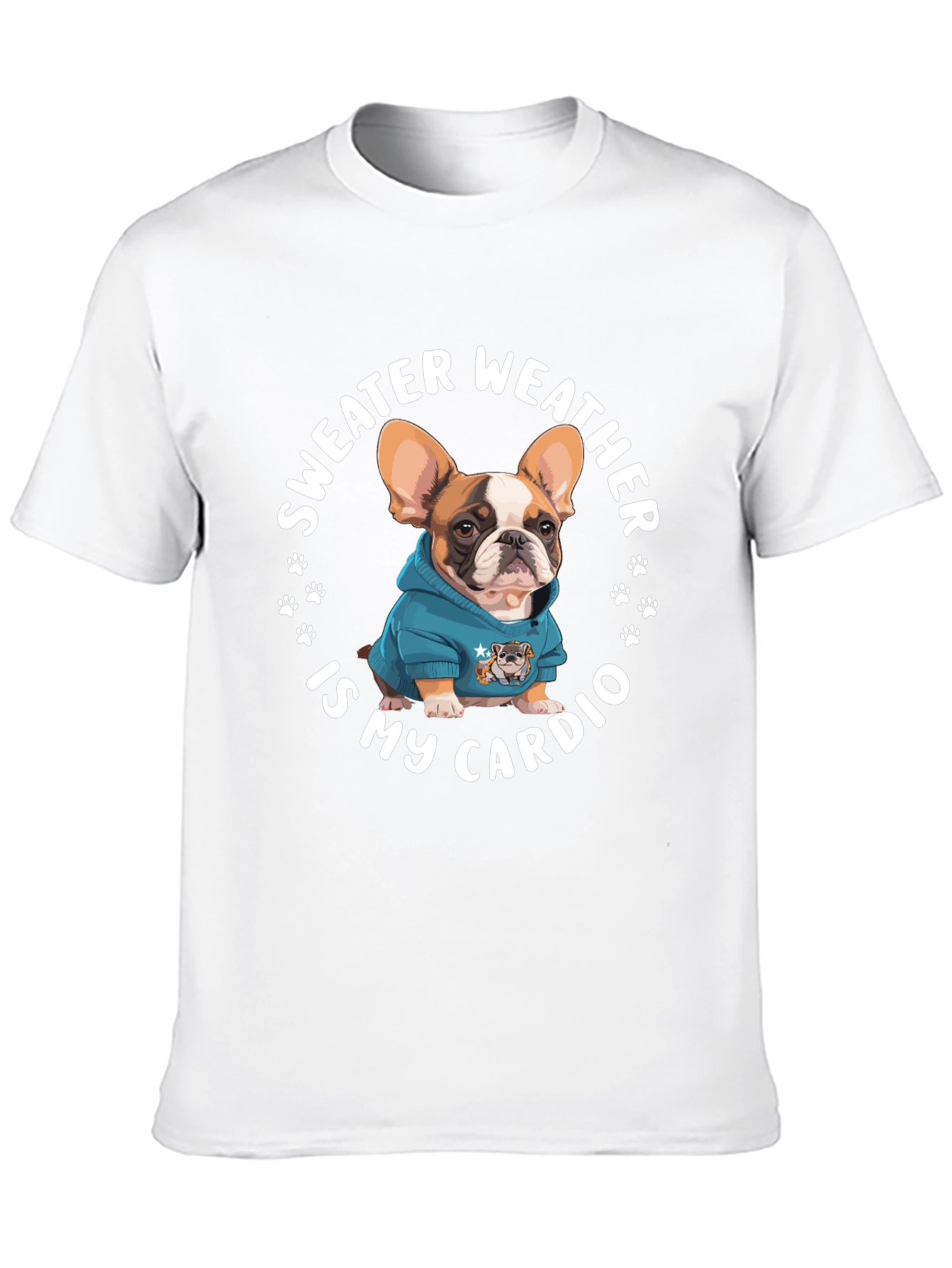 Sweater Weather French Bulldog Graphic Tee