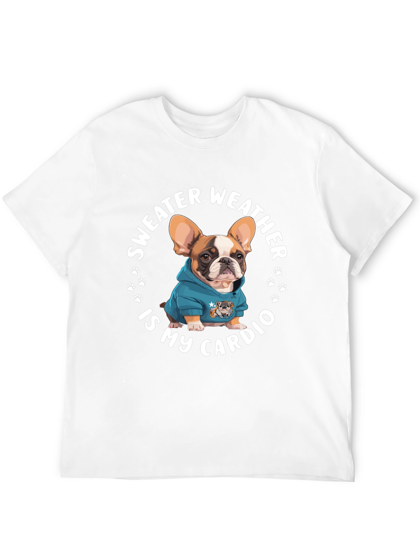 Sweater Weather French Bulldog Graphic Tee