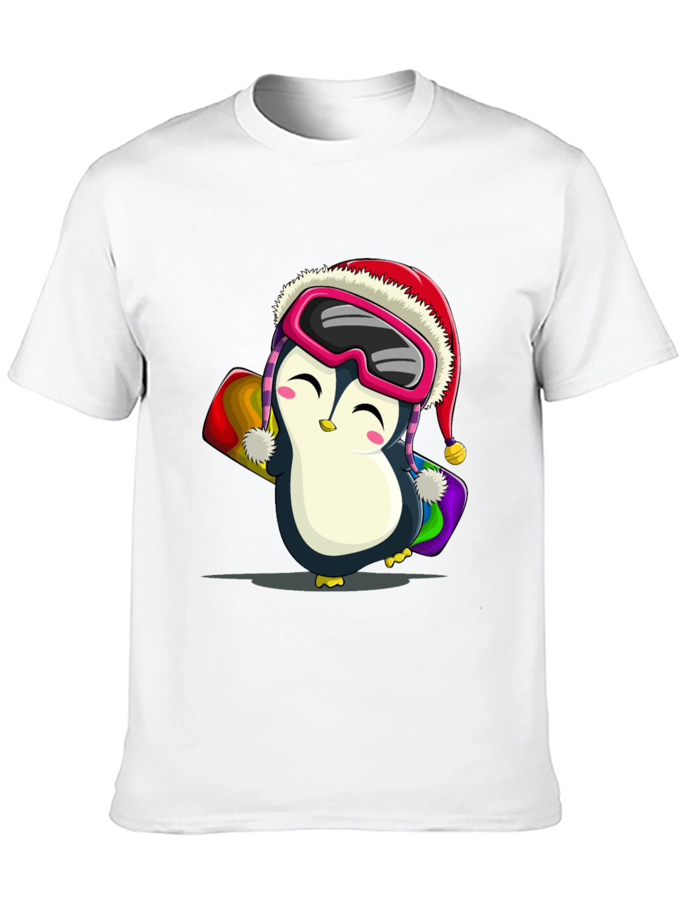 Penguin Snowboarder Graphic Tee