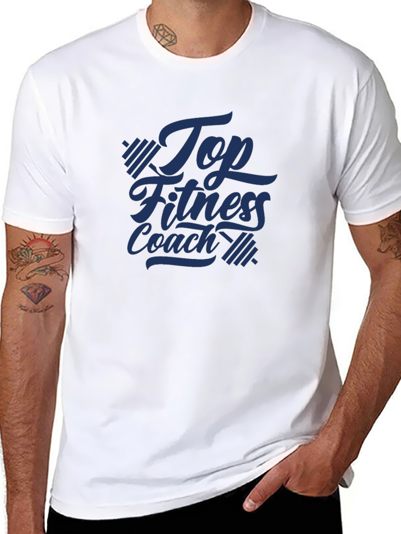 Top Fitness Coach Graphic Tee - Gym Motivation