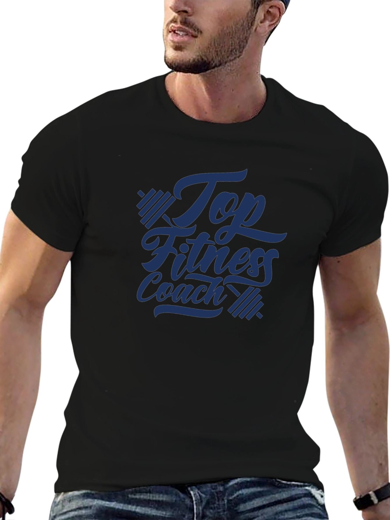 Top Fitness Coach Graphic Tee - Gym Motivation