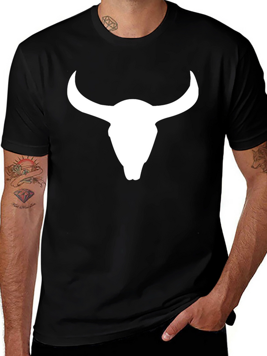 Bull Skull Graphic Tee - Classic Comfort