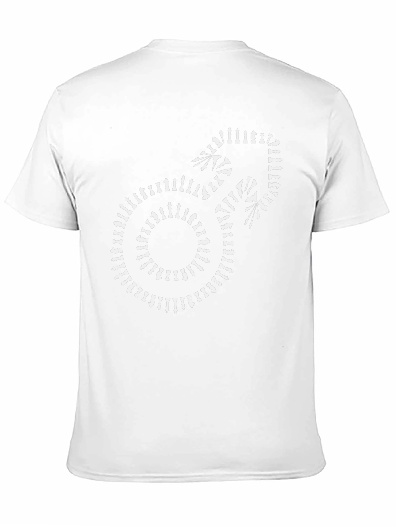 Chess Piece Male Symbol Graphic Tee - Black