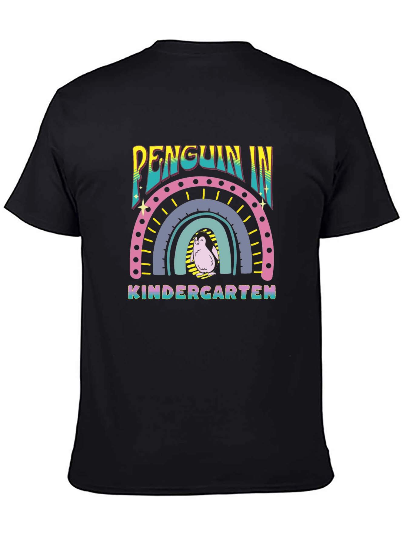 Penguin Kindergarten Rainbow T-Shirt