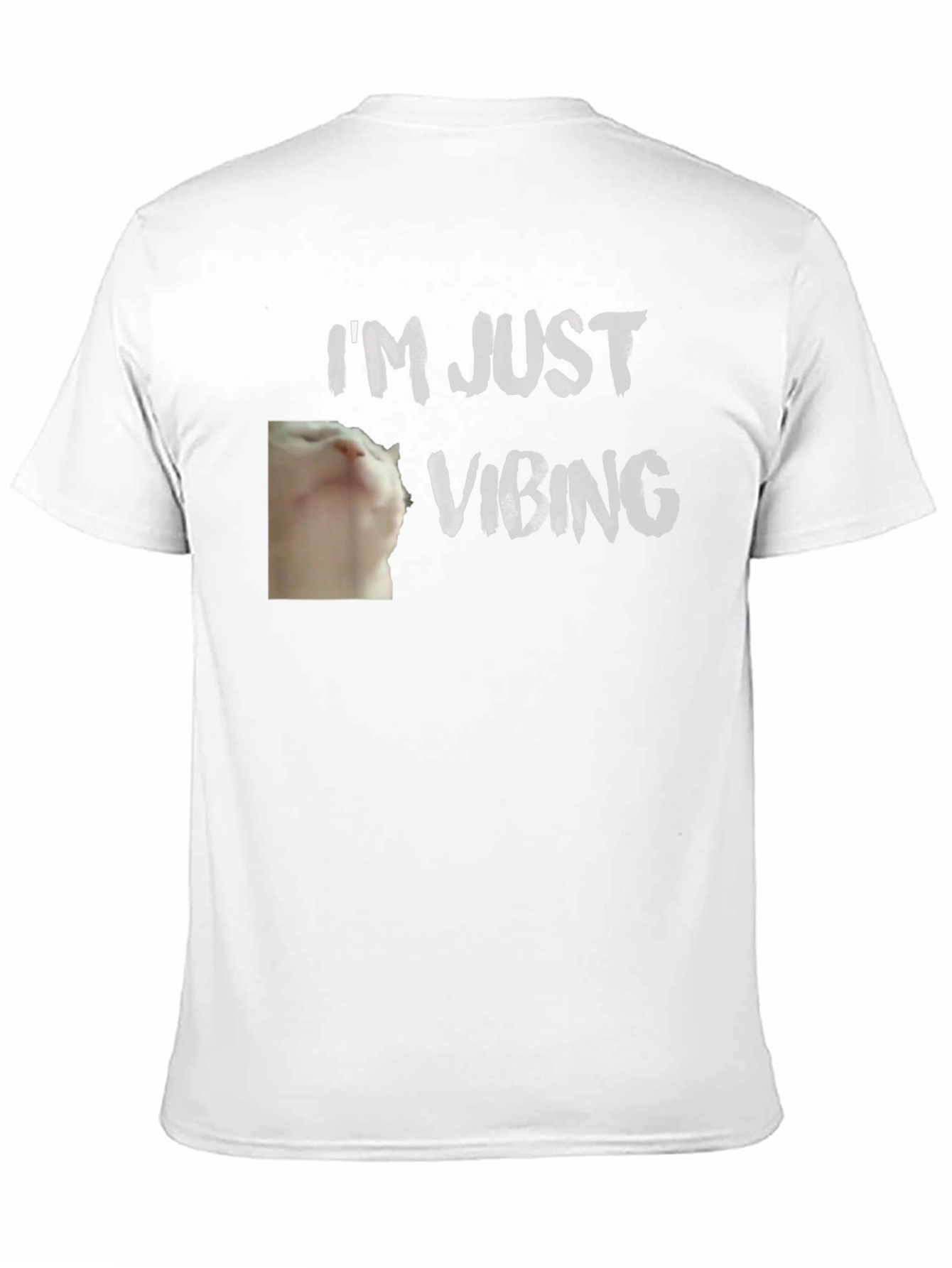 Im Just Vibing Cat T-Shirt - Relaxed Fit