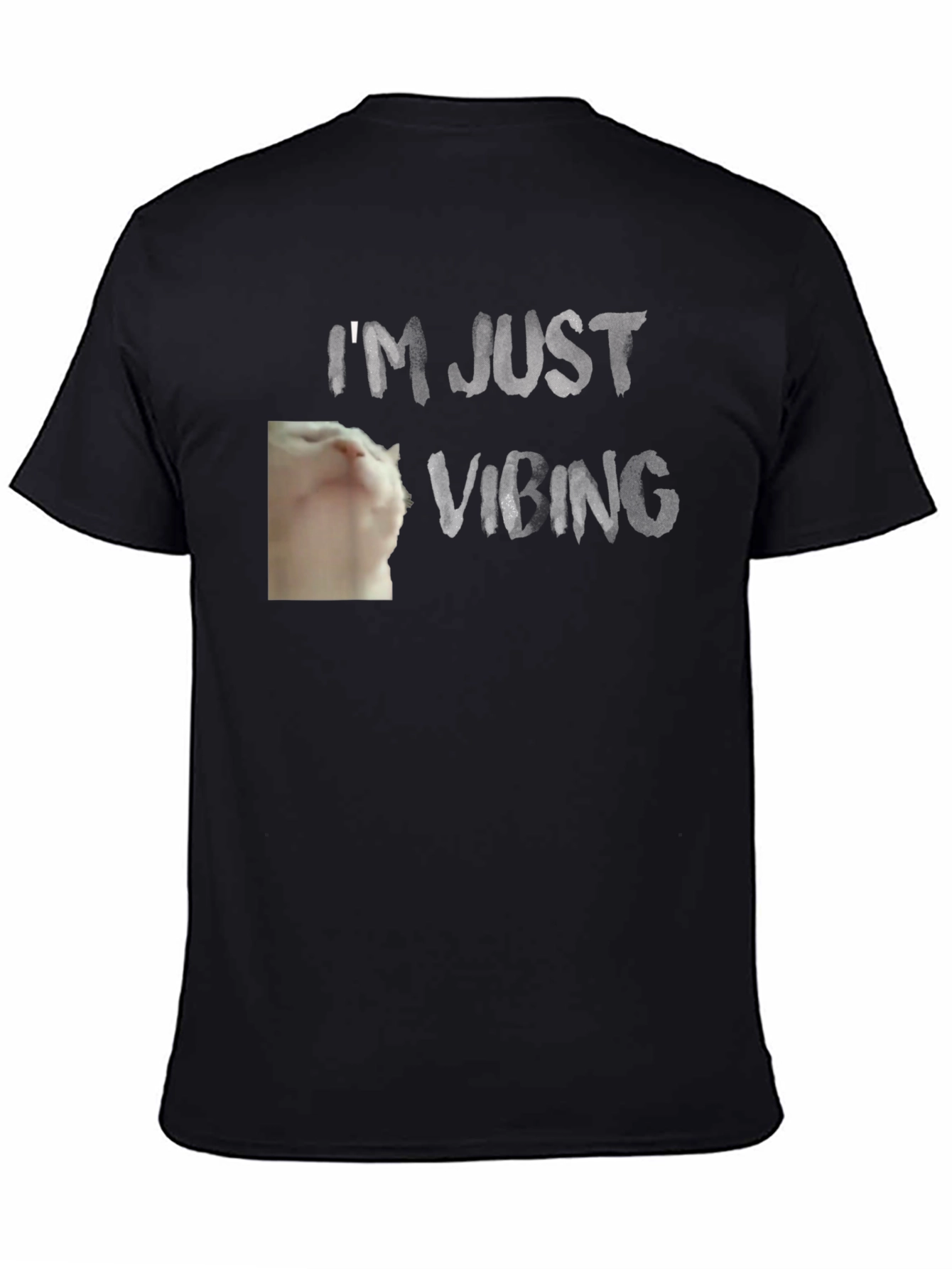 Im Just Vibing Cat T-Shirt - Relaxed Fit