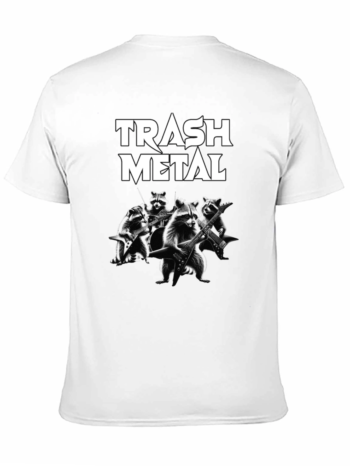 Trash Metal Raccoon Band T-Shirt