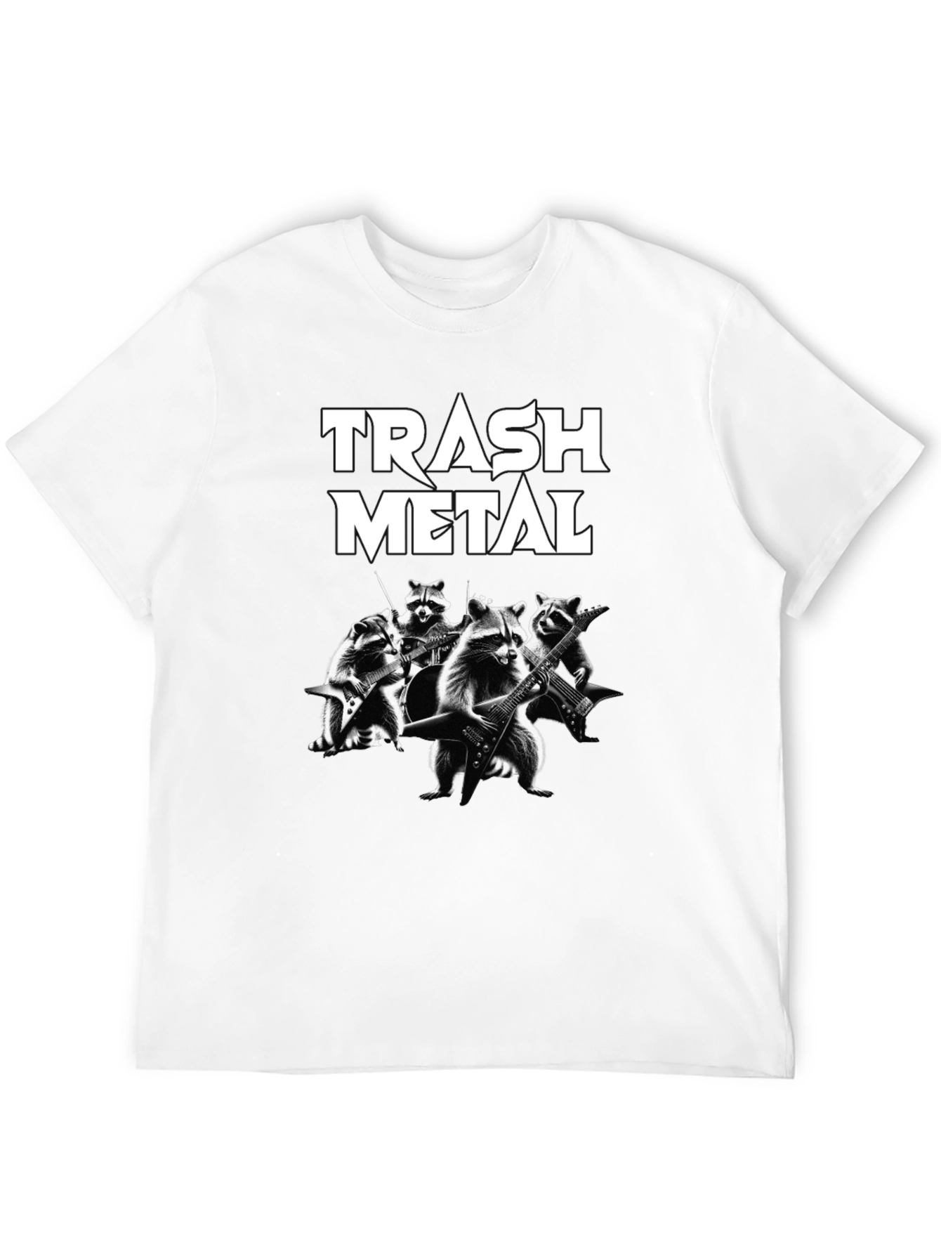 Trash Metal Raccoon Band T-Shirt