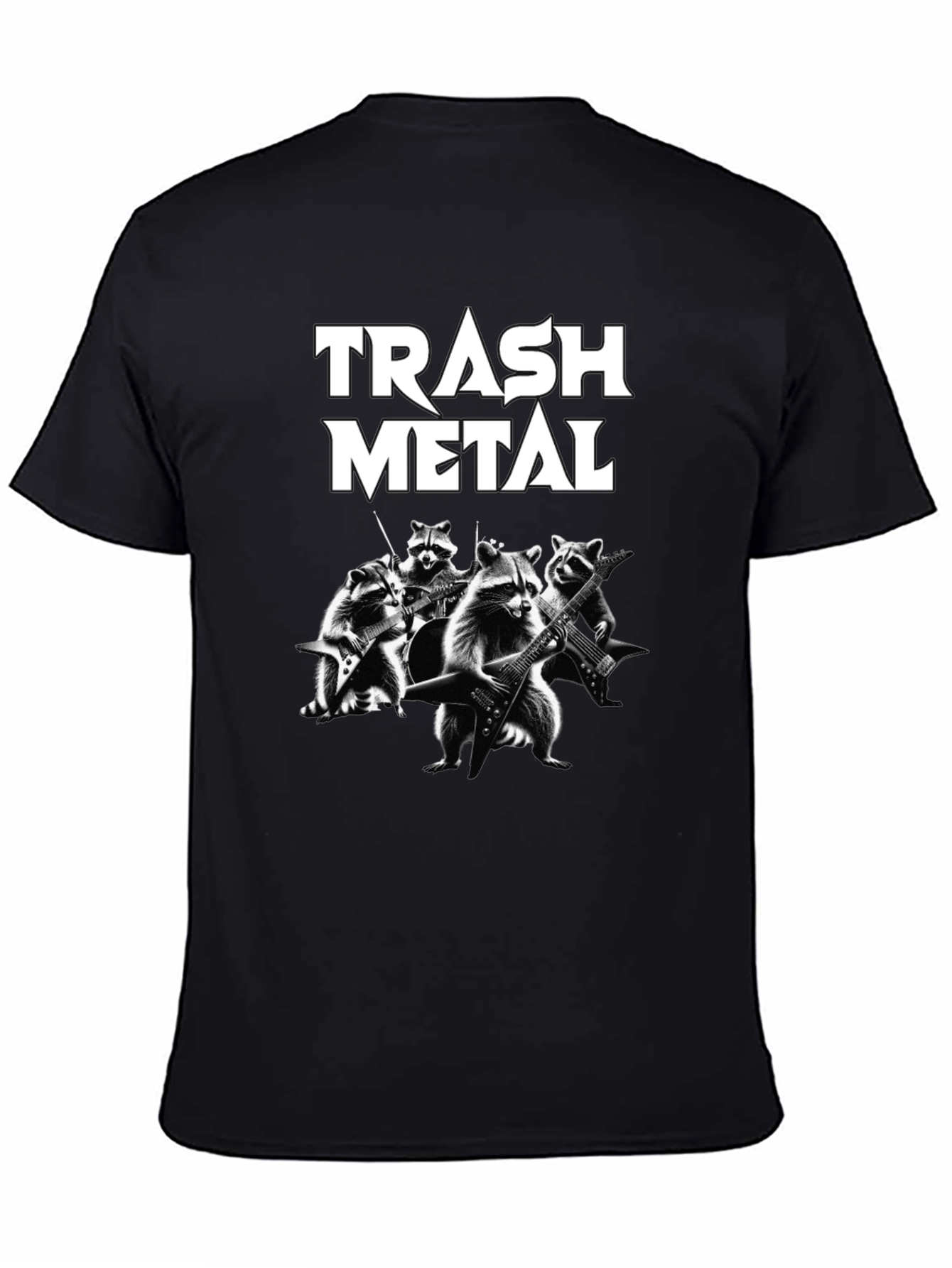 Trash Metal Raccoon Band T-Shirt
