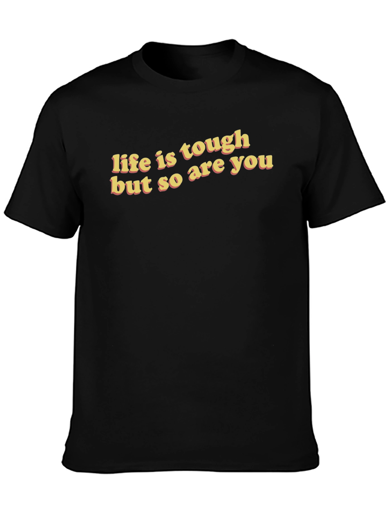 Life is Tough Graphic Tee - Black